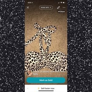 Large VS multi wrap bikini top